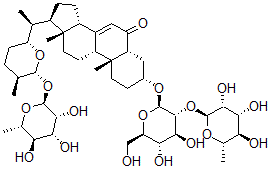 CAS#: 119784-25-7， Polypodoside A