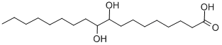 structure of CAS# 120-87-6, 9,10-Dihydroxy-Octadecanoic Acid;Threo-9,10-Dihydroxystearic Acid;(9R,10R)-Dihydroxyoctadecanoic Acid;9,10-Dihydroxystearic Acid
