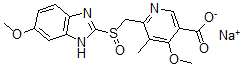 结构式 CAS# 120003-84-1, 奥美拉唑酸钠盐
