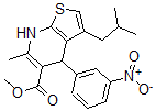 CAS#: 120004-07-1， Methyl 6-Methyl-3-(2-Methylpropyl)-4-(3-Nitrophenyl)-4,7-Dihydrothieno[3,2-e]Pyridine-5-Carboxylate