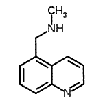 结构式 CAS# 120139-90-4, N-甲基-1-(5-喹啉基)甲胺