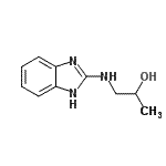 结构式 CAS# 120161-07-1, 1-(1H-苯并咪唑-2-基氨基)-2-丙醇