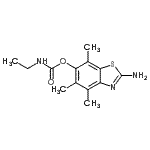 CAS#: 120164-21-8， 2-Amino-4,5,7-Trimethyl-1,3-Benzothiazol-6-Yl Ethylcarbamate