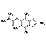 CAS#: 120164-22-9， 2-Amino-4,5,7-Trimethyl-1,3-Benzothiazol-6-Yl Dimethylcarbamate