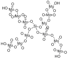 CAS#: 12027-12-2， [mu12-[Orthosilicato]]Tetracosa-mu-Oxododecaoxododeca-Molybdate Hydrogen (1:4)