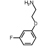 structure of CAS# 120351-93-1, 2-(3-Fluorophenoxy)Ethanamine;1-(2-aminoethoxy)-3-fluorobenzene;2-(3-Fluorophenoxy)ethylamine;2-(3-Fluoro-phenoxy)-ethylamine