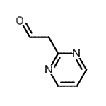 structure of CAS# 120455-86-9, 2-Pyrimidinylacetaldehyde;2-(pyrimidin-2-yl)acetaldehyde;2-Pyrimidineacetaldehyde