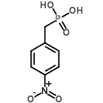 结构式 CAS# 1205-62-5, (4-硝基苄基)膦酸