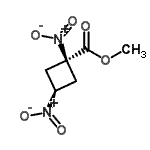 CAS#: 120525-83-9， Methyl cis-1,3-Dinitrocyclobutanecarboxylate