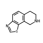 CAS#: 120546-67-0， 6,7,8,9-Tetrahydro[1,3]Thiazolo[4,5-h]Isoquinoline