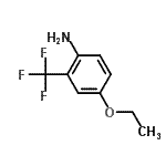 结构式 CAS# 121307-27-5, 4-乙氧基-2-(三氟甲基)苯胺