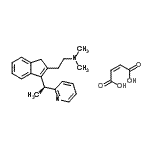 CAS#: 121367-05-3， N,N-Dimethyl-2-{3-[(1S)-1-(2-Pyridinyl)Ethyl]-1H-Inden-2-Yl}Ethanamine (2Z)-2-Butenedioate (1:1)