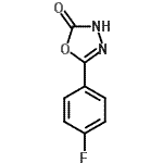 结构式 CAS# 121649-18-1, 5-(4-氟苯基)-1,3,4-恶二唑-2(3H)-酮