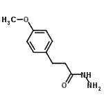 structure of CAS# 121670-33-5, 3-(4-Methoxyphenyl)Propanehydrazide;3-(4-methoxyphenyl)propanehydrazide;3-(4-Methoxyphenyl)propanohydrazide;3-(4-Methoxyphenyl)propanoylhydrazine