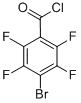 structure of CAS# 122033-54-9, 4-Bromo-2,3,5,6-Tetrafluoro-Benzoyl Chloride;4-Bromo-2,3,5,6-Tetrafluoro-Benzoyl Chloride;Zinc05240605;B169