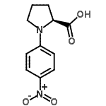 structure of CAS# 122092-18-6, 1-(4-Nitrophenyl)-L-Proline;N-(p-nitrophenyl)-(L)-proline