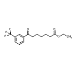 structure of CAS# 122115-59-7, Ethyl 7-Oxo-7-[3-(Trifluoromethyl)Phenyl]Heptanoate;ethyl 7-oxo-7-(3-trifluoromethylphenyl)heptanoate