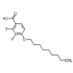 CAS 登录号：122265-97-8， 2,3-二氟-4-(壬氧基)苯甲酸