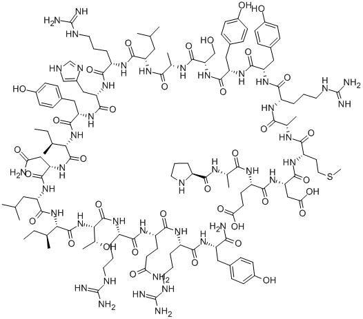 结构式 CAS# 122341-40-6, 13-36-神经肽 Y (人)