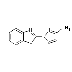 CAS#: 122500-79-2， 2-(3-Methyl-1H-Pyrazol-1-Yl)-1,3-Benzothiazole