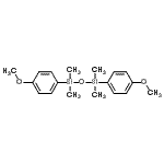 结构式 CAS# 122571-17-9, 1,3-二(4-甲氧基苯基)-1,1,3,3-四甲基二硅氧烷