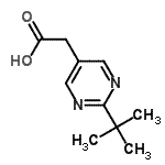 CAS#: 122936-54-3， [2-(2-Methyl-2-Propanyl)-5-Pyrimidinyl]Acetic Acid