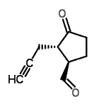 CAS#: 123101-00-8， (1R,2S)-3-Oxo-2-(2-Propyn-1-Yl)Cyclopentanecarbaldehyde