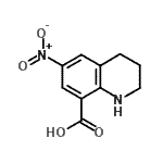 CAS#: 123296-82-2， 6-Nitro-1,2,3,4-Tetrahydro-8-Quinolinecarboxylic Acid