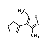 CAS#: 123371-93-7， 4-(1-Cyclopenten-1-Yl)-3,5-Dimethyl-1,2-Oxazole