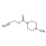 CAS 登录号：123477-59-8， 2-丙炔-1-基4-甲基-1-哌嗪羧酸酯