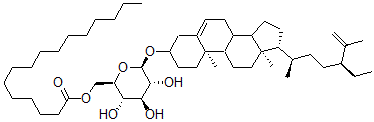 CAS#: 123564-57-8， 3-O-(6'-O-Palmitoylglucosyl)stigmasta-5,25(27)-diene