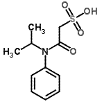 CAS 登录号：123732-85-4， 2-[异丙基(苯基)氨基]-2-氧代乙烷磺酸