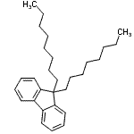结构式 CAS# 123863-99-0, 9,9-二辛基-9H-芴