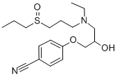 CAS#: 123955-10-2， 4-[3-(Ethyl-(3-Propylsulfinylpropyl)Amino)-2-Hydroxypropoxy]Benzonitrile