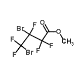 structure of CAS# 124311-13-3, Methyl 3,4-Dibromo-2,2,3,4,4-Pentafluorobutanoate;Methyl 3,4-dibromopentafluorobutanoate;Methyl 3,4-dibromopentafluorobutyrate;Methyl 3,4-dibromoperfluorobutanoate