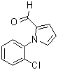 structure of CAS# 124695-22-3, 1-(2-Chlorophenyl)-1H-Pyrrole-2-Carbaldehyde;1-(2-Chloro-phenyl)-1H-pyrrole-2-carbaldehyde;1-(2-chlorophenyl)pyrrole-2-carbaldehyde;BAS 10156608