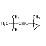 CAS#: 124745-77-3， 1-(3,3-Dimethyl-1-Butyn-1-Yl)-1-Methylcyclopropane