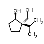 CAS#: 124941-16-8， (1R,2R)-2-(Hydroxymethyl)-2-Isopropylcyclopentanol
