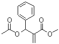 结构式 CAS# 124957-36-4, 2-[乙酰氧基(苯基)甲基]丙烯酸甲酯