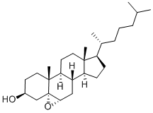 structure of CAS# 1250-95-9, Cholesterol-5alpha,6alpha-Epoxide;C15992;Cholesterol-5Alpha,6Alpha-Epoxide;5,6Alpha Epoxy-Cholesterol