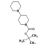 结构式 CAS# 125541-12-0, 叔-丁基4-(1-哌啶基)哌啶-1-羧酸酯