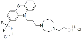 CAS#: 1256-01-5， Hexahydro-4-[3-[2-(Trifluoromethyl)-10H-Phenothiazin-10-Yl]Propyl]-1H-1,4-Diazepine-1-Ethanol Dihydrochloride