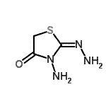 CAS#: 125611-83-8， (2E)-3-Amino-2-Hydrazono-1,3-Thiazolidin-4-One