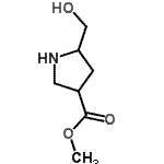 CAS#: 125629-87-0， Methyl 5-(Hydroxymethyl)-3-Pyrrolidinecarboxylate
