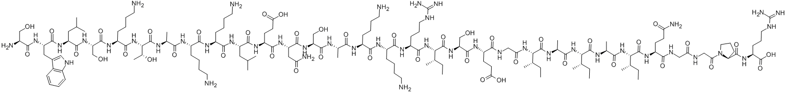 结构式 CAS# 125667-96-1, 抗菌肽 P1