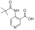 结构式 CAS# 125867-31-4, 4-[(2,2-二甲基-1-氧代丙基)氨基]-3-吡啶羧酸