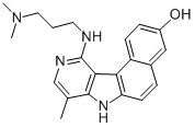 CAS#: 125974-72-3， 11-((3-(Dimethylamino)Propyl)Amino)-8-Methyl-7H-Benzo(E)Pyrido(4,3-b)Indol-3-Ol