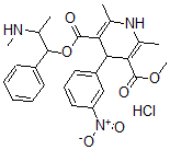CAS#: 126254-02-2， O5-Methyl O3-(2-Methylamino-1-Phenylpropyl) 2,6-Dimethyl-4-(3-Nitrophenyl)-1,4-Dihydropyridine-3,5-Dicarboxylate Hydrochloride
