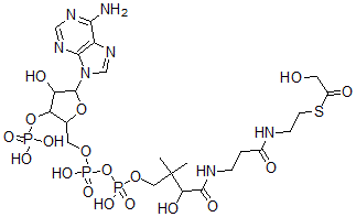 CAS#: 1264-31-9， Coenzyme A S-(hydroxyacetate)
