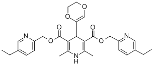 CAS#: 126444-11-9， Bis[(5-Ethylpyridin-2-Yl)Methyl] 4-(5,6-Dihydro-1,4-Dioxin-2-Yl)-2,6-Dimethyl-1,4-Dihydropyridine-3,5-Dicarboxylate